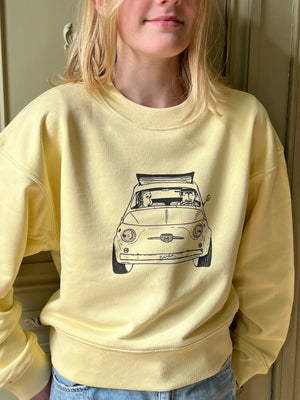 Open afbeelding in diavoorstelling Cropped Sweater Ladies - Butter (FIAT500)

