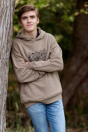 Oversized Hoodie unisex - Drift Wood (Coffee Time)