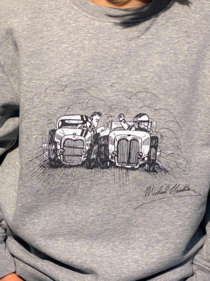 Sweater unisex - Heather Grey (Hot Rod)