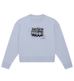 Cropped Sweater Ladies - Serene Blue (Vespa Ladies)