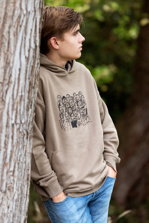 Oversized Hoodie unisex - Drift Wood (Coffee Time)